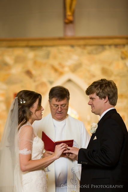 Catholic wedding exchange of rings