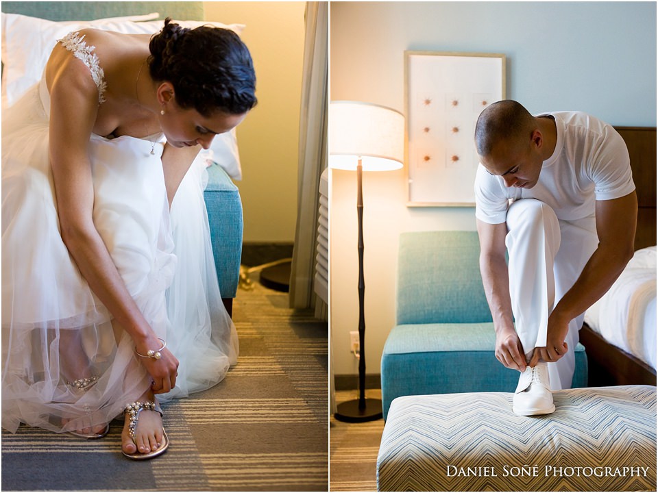 Gabriel and Angelica had a Catholic military wedding at the Basilica of St. Mary Star of the Sea.