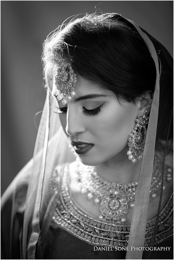 Indian wedding bride in red sari - MUA Glam by Jeet