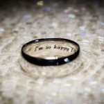 inscribed wedding ring - anillo de boda