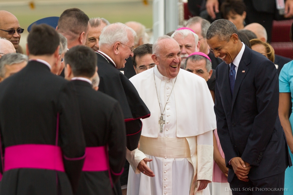 VIP and foreign dignitary photography - Pope Francis and President Obama
