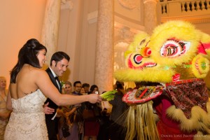 Chinese Lion Dance at Carnegie Institute Wedding