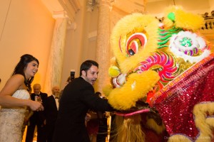 Chinese Lion Dance at Carnegie Institute Wedding